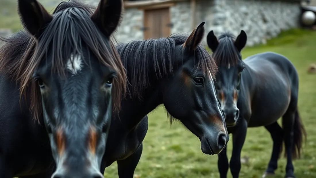 Chevaux mérens à Mérens-les-Vals : illustration 2